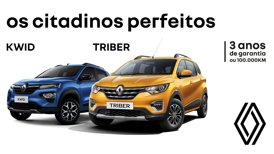 RENAULT KWID E TRIBER: OS CITADINOS PERFEITOS        